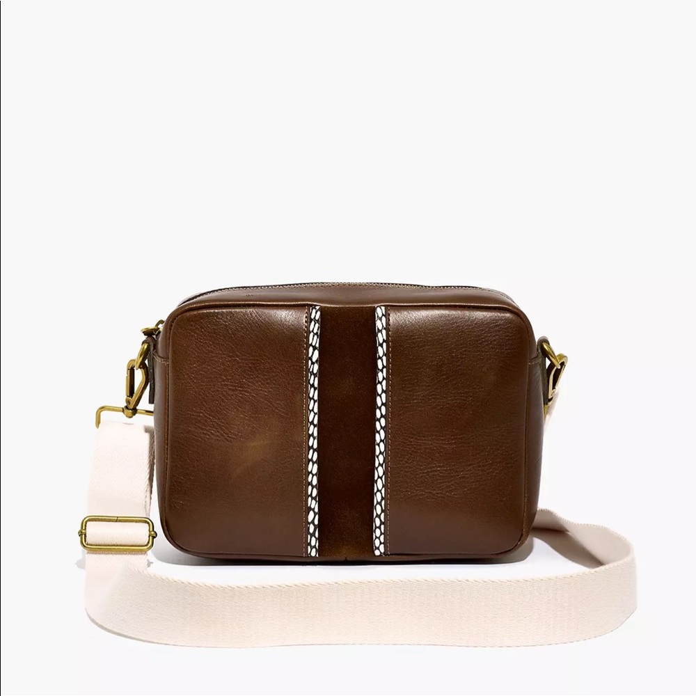 NWT Madewell Large Transport Camera Bag: Suede Inset Edition